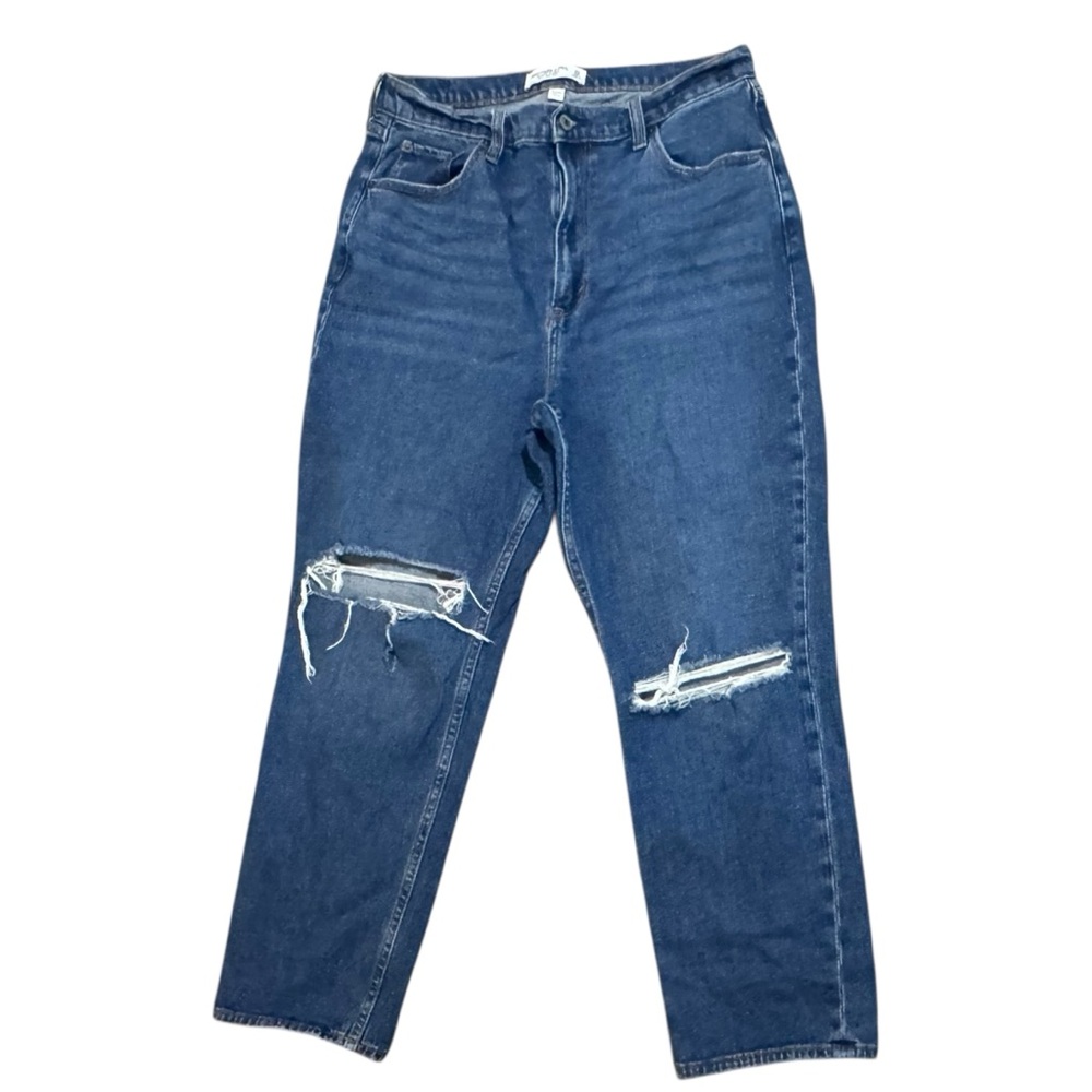 Abercrombie & Fitch Curve Love Sz31 Ultra High Rise Ankle Straight Jeans Classic